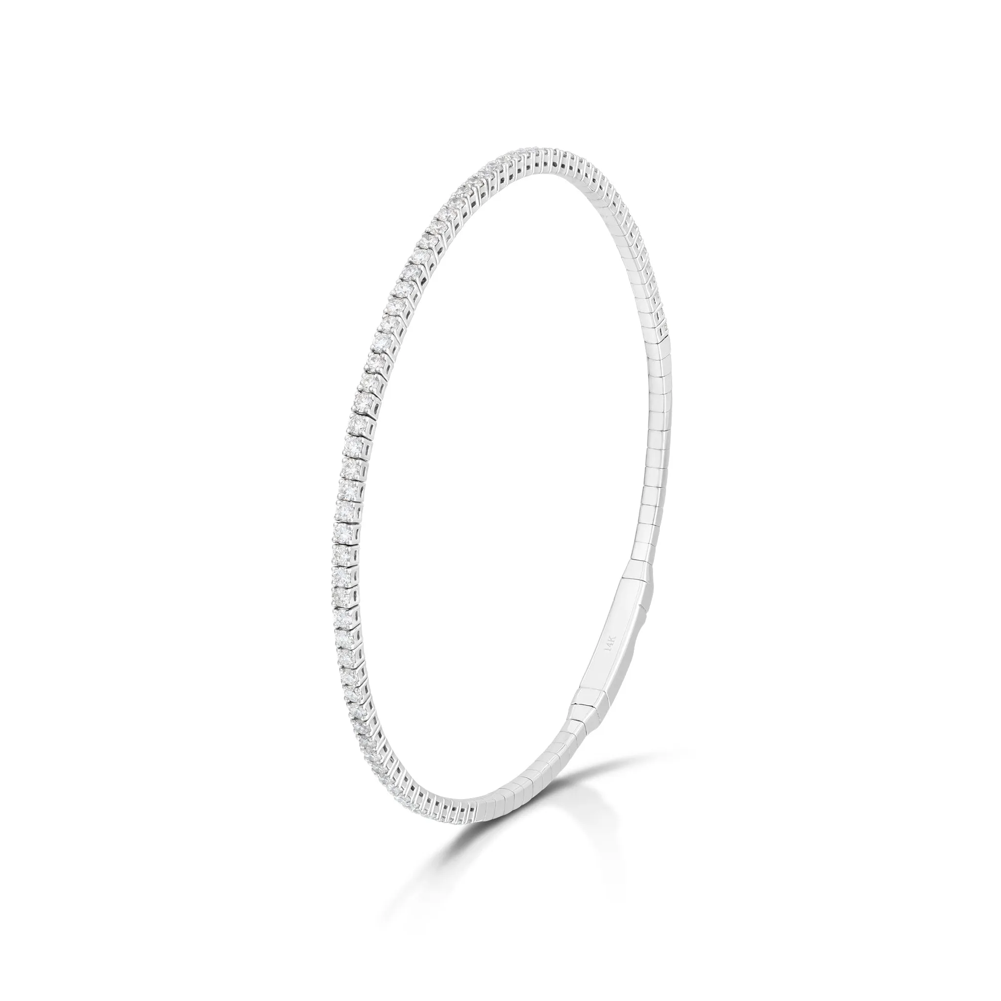1.28 Carat Diamond Bangle Bracelet