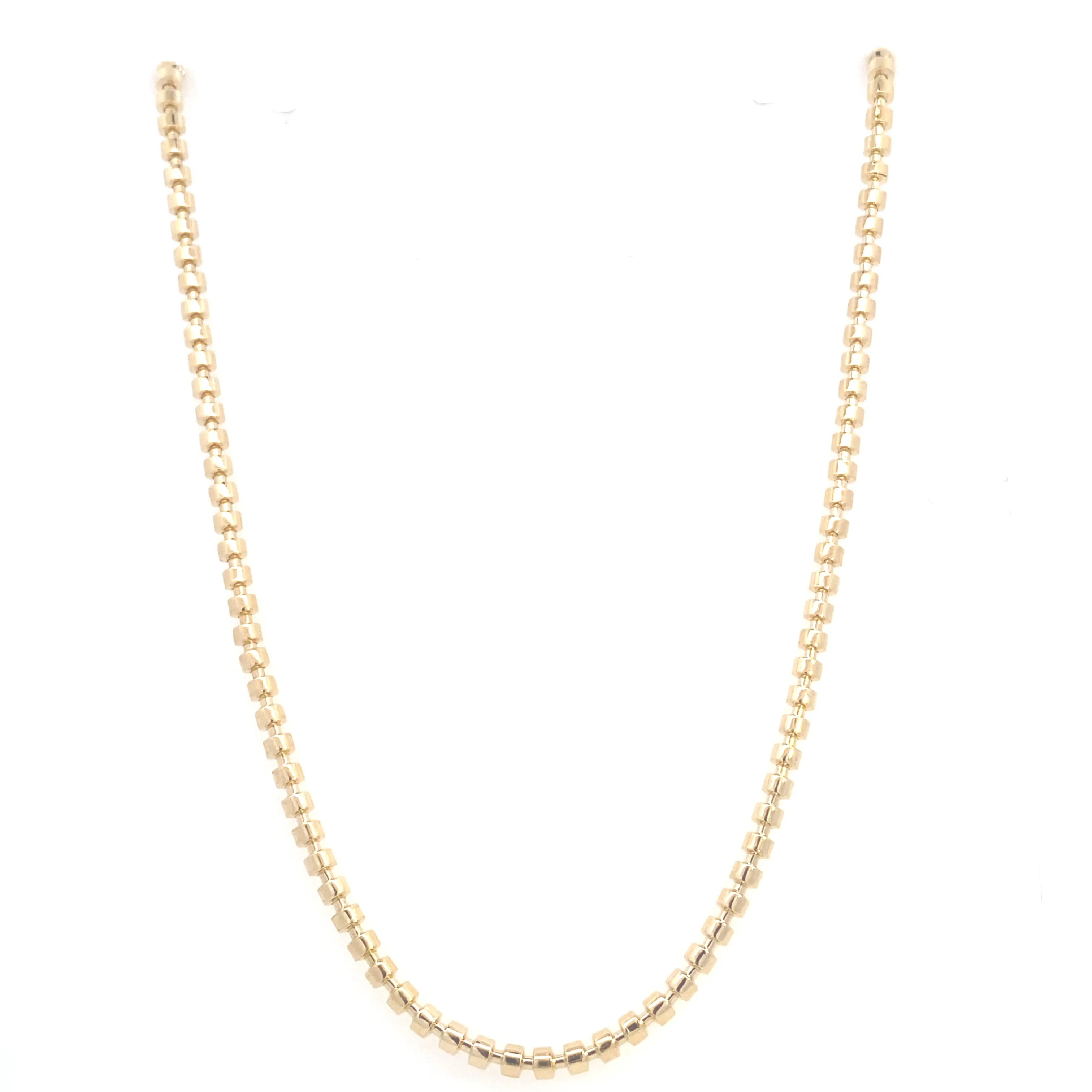 18KY Rounded link chain