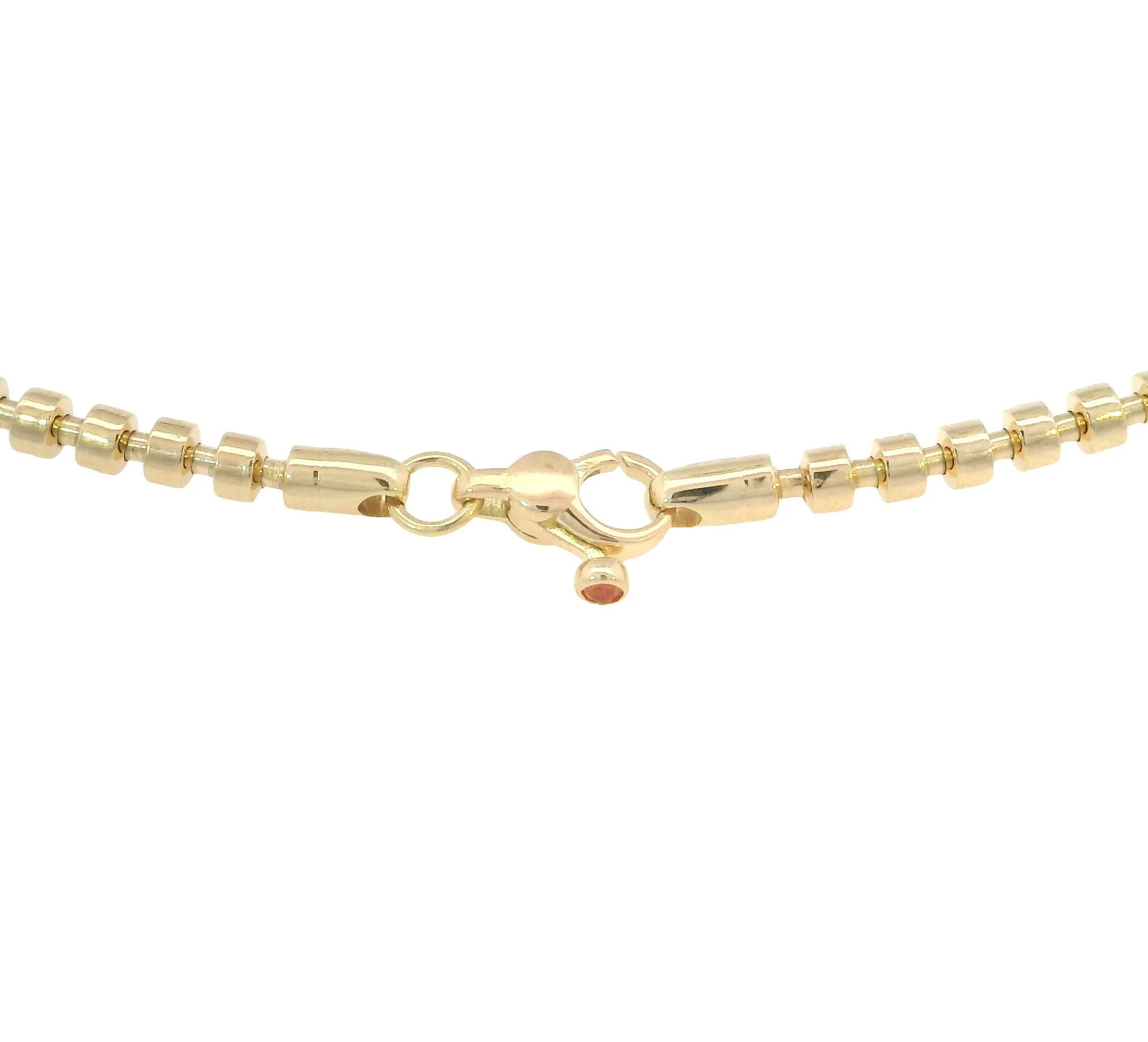 18KY Rounded link chain