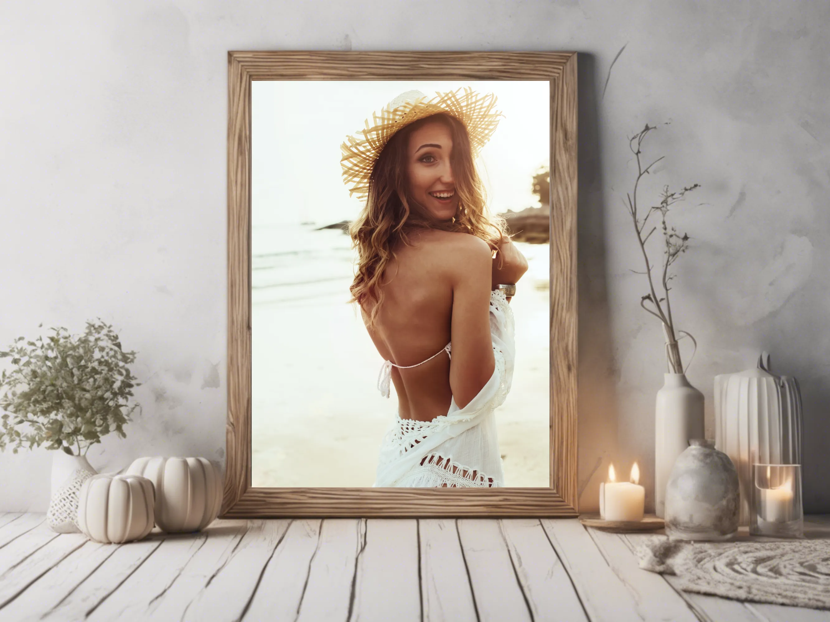 Beachside Boho Photography Printable Bohemian Wall Art