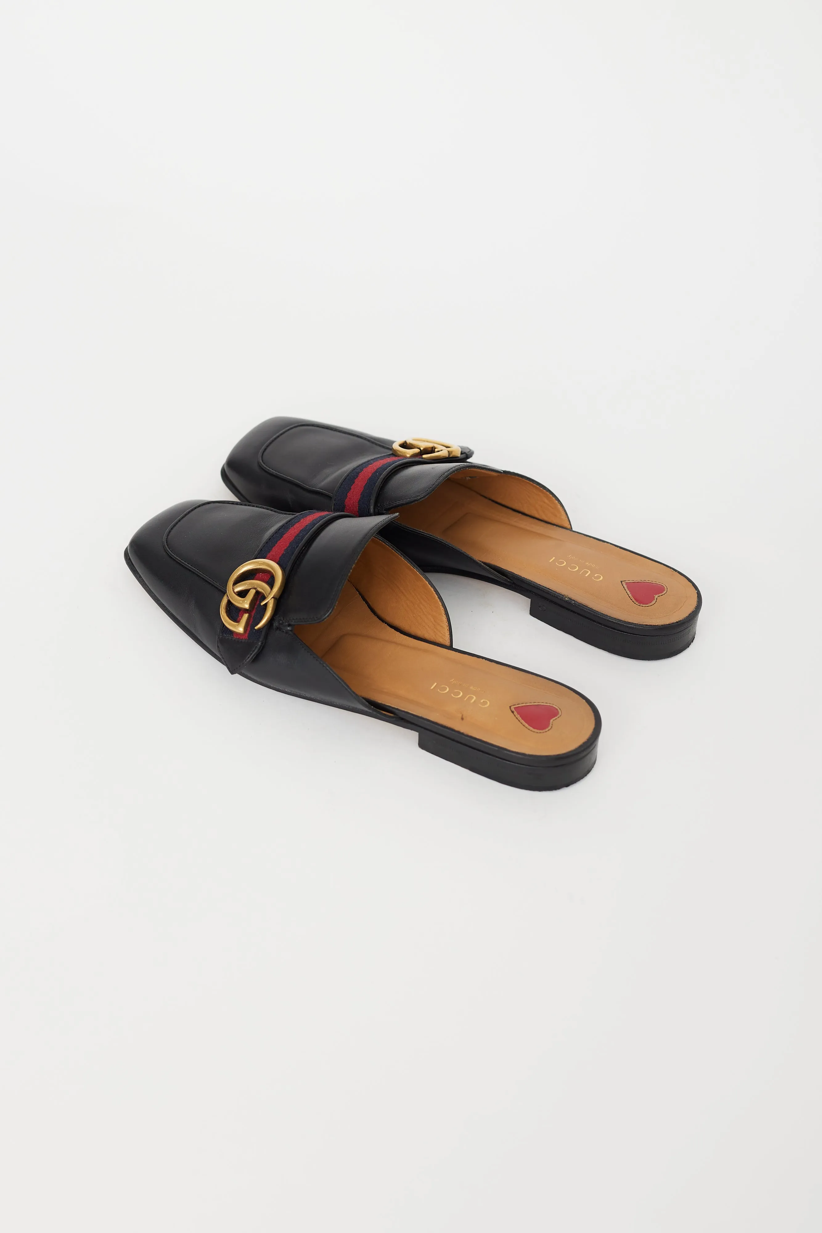 Black Peyton GG Mule