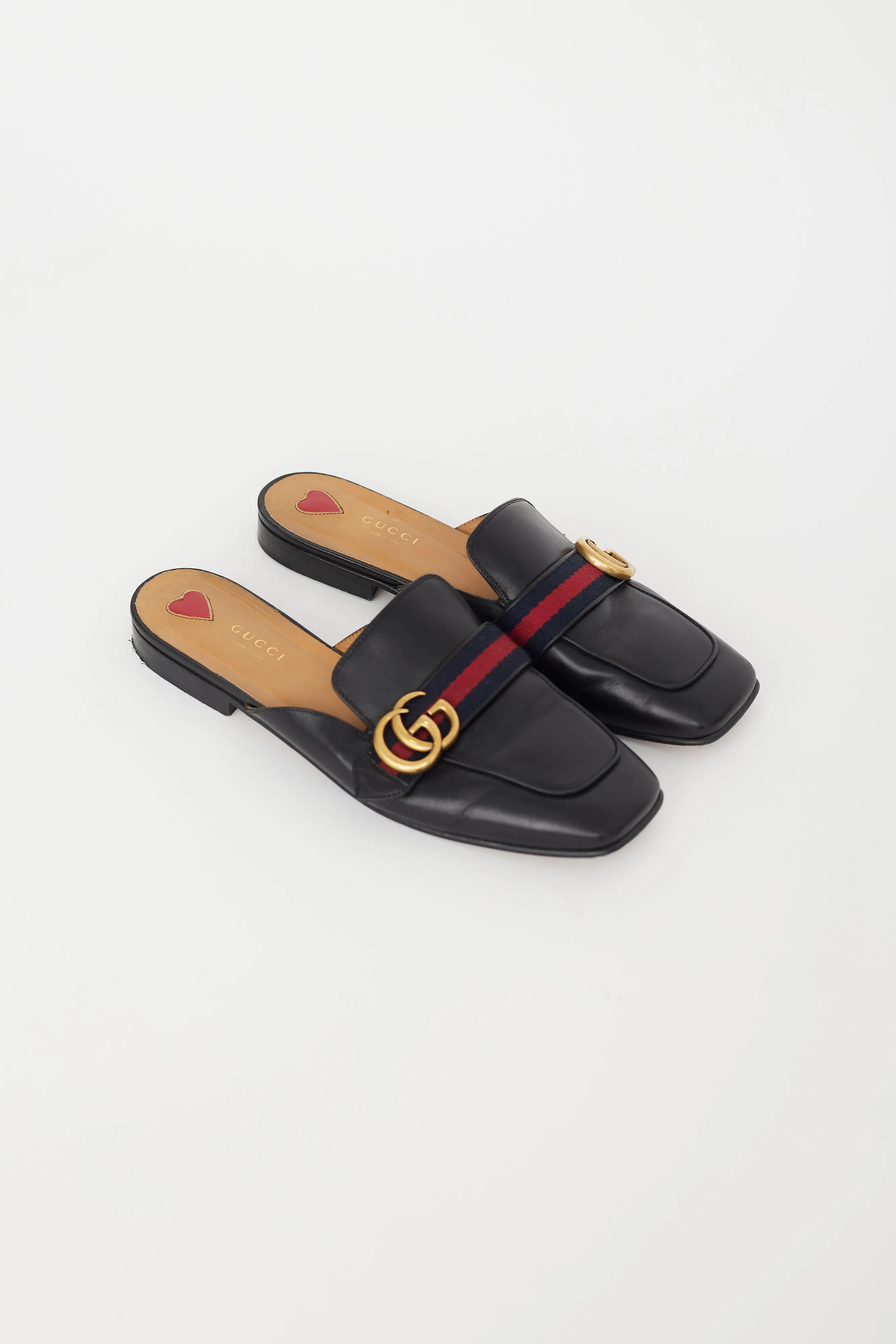 Black Peyton GG Mule