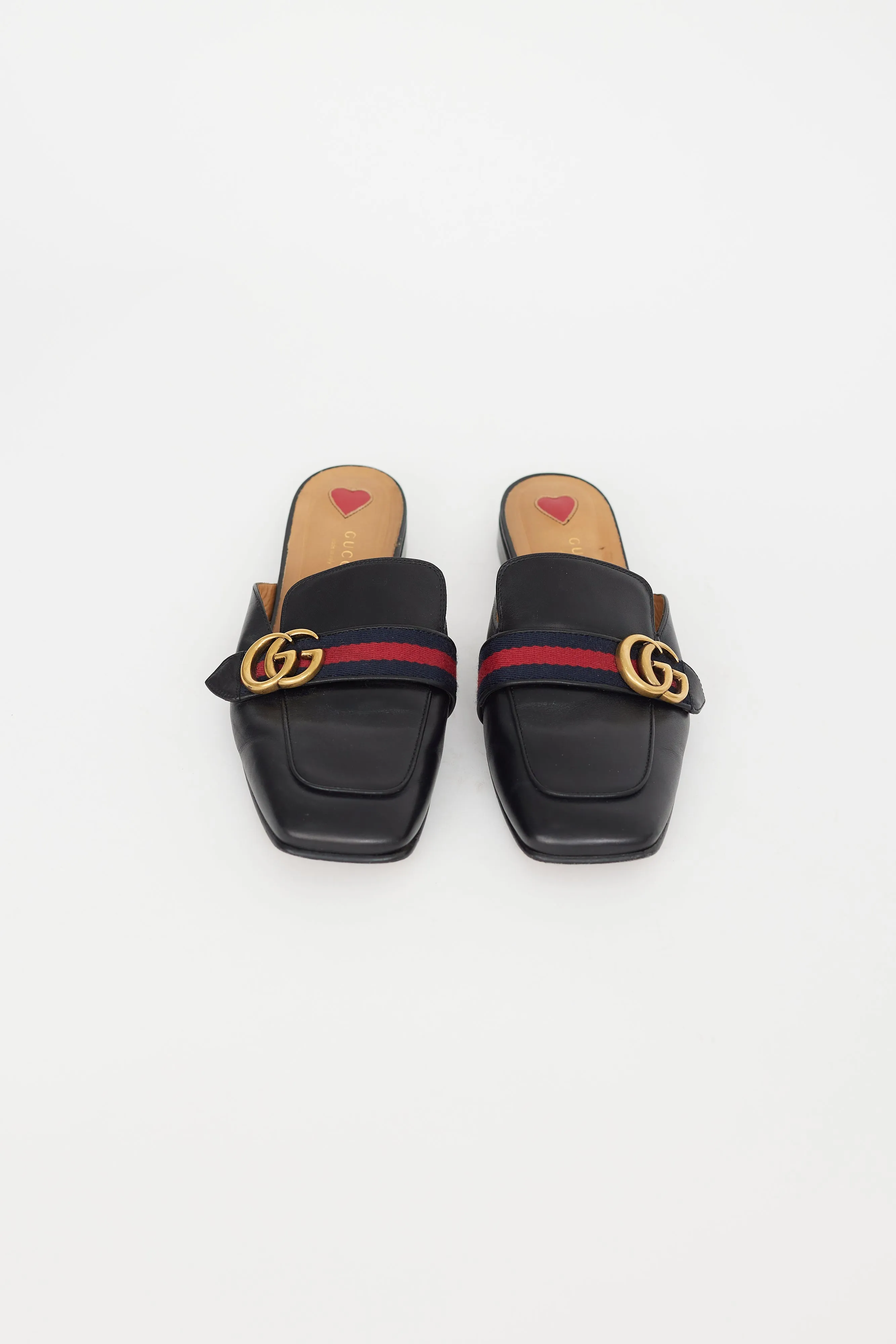 Black Peyton GG Mule