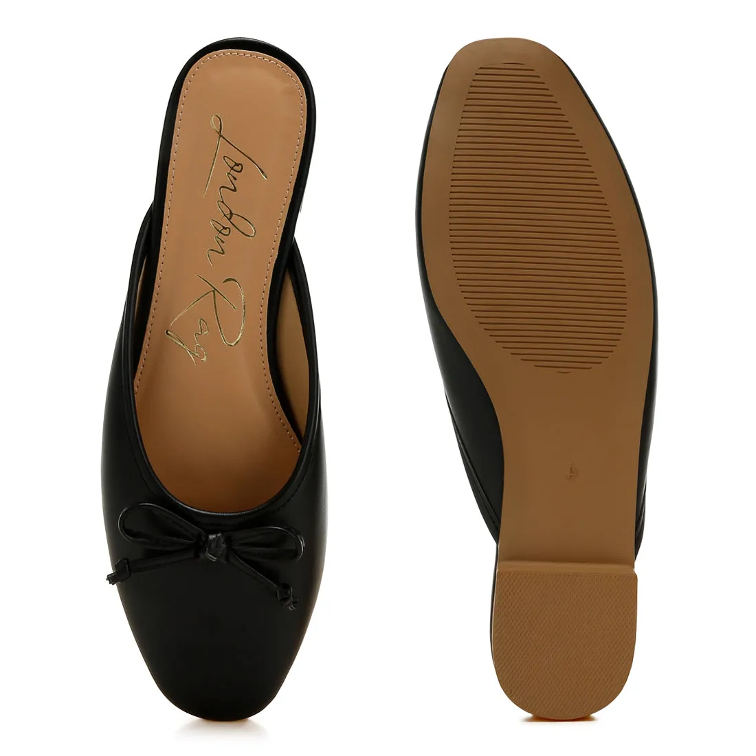 Bow Slip-On Flat Mules