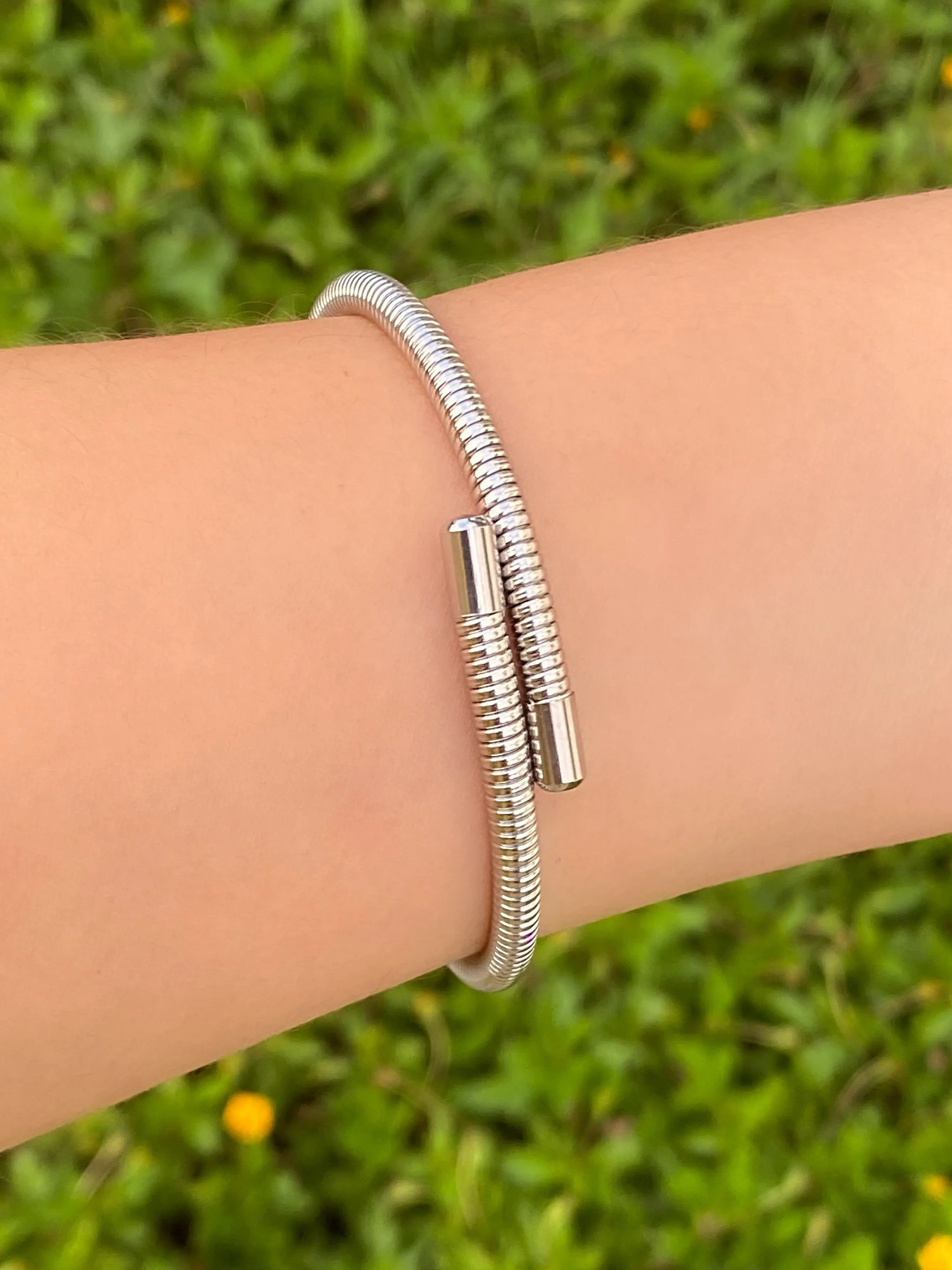 Brazalete Doble Tipo Resorte Flexible