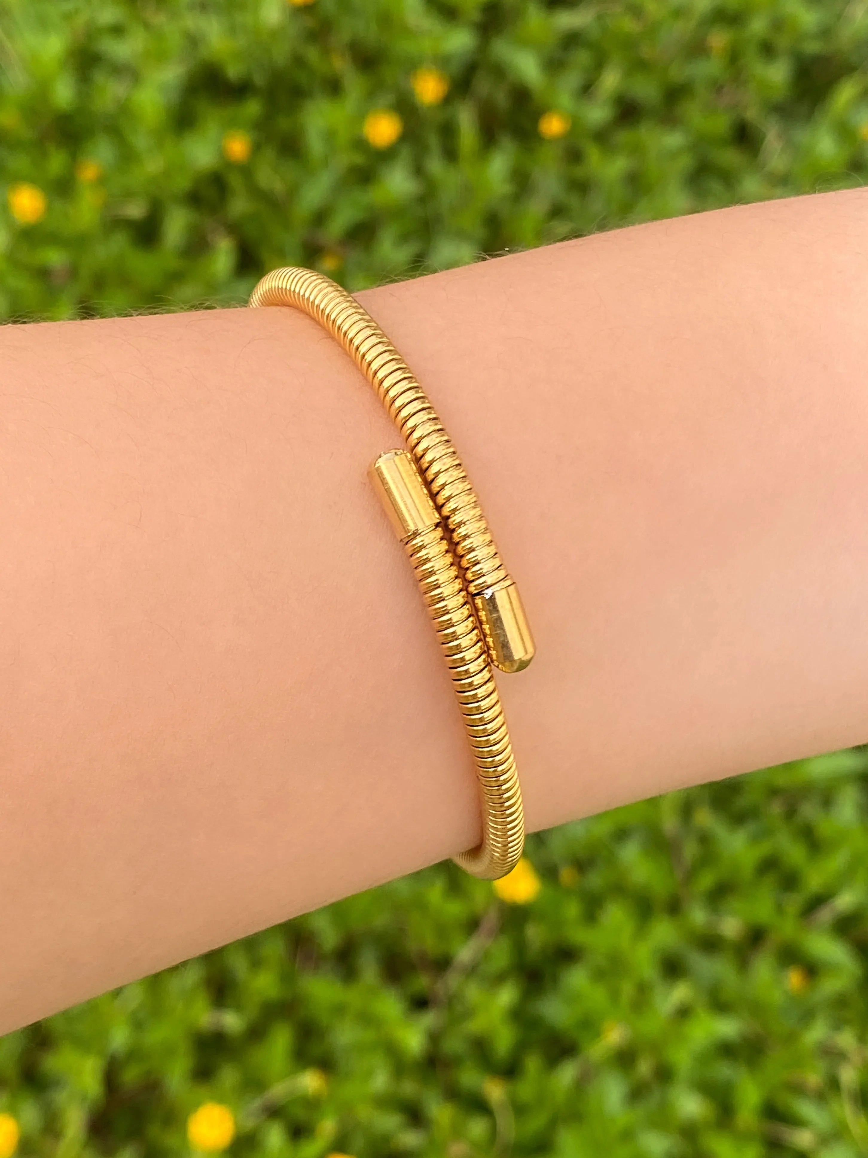 Brazalete Doble Tipo Resorte Flexible