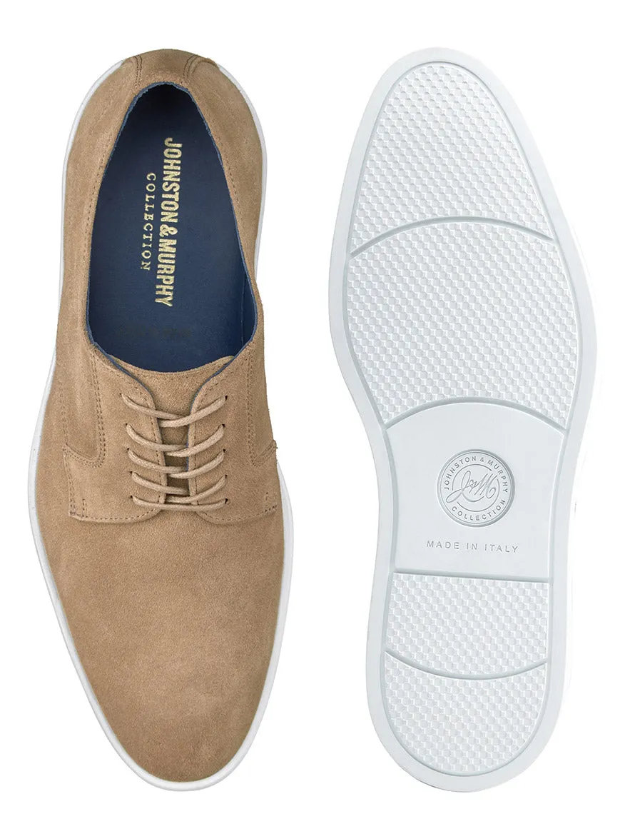 J & M Collection Bolivar Plain Toe in Taupe Italian Suede