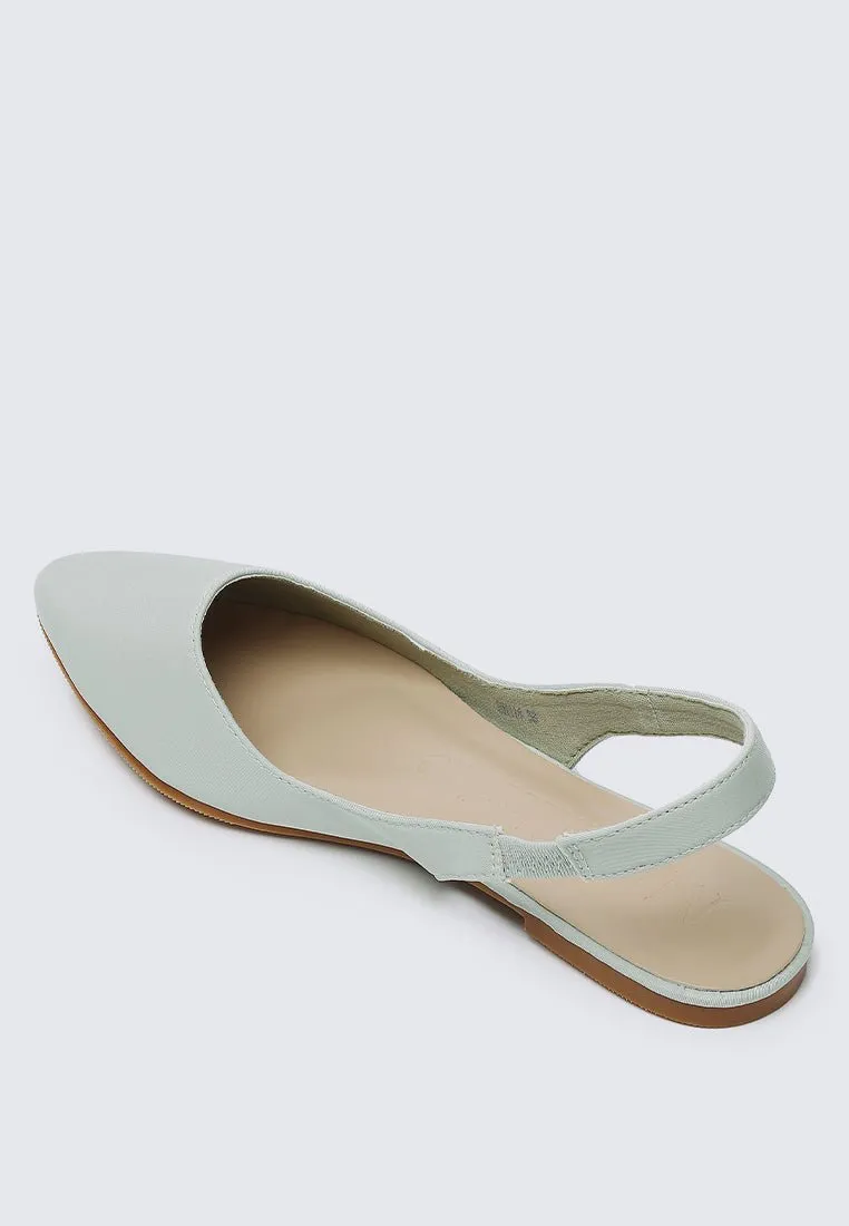 Kate Comfy Ballerina In Sage Green