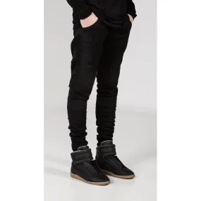 Men's Comfy Stretch Ripped Distressed Biker Jeans Pants Rock Revival