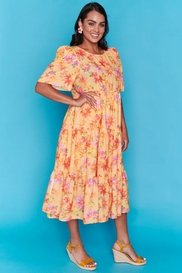 Saturn Sunflower Haze Dress