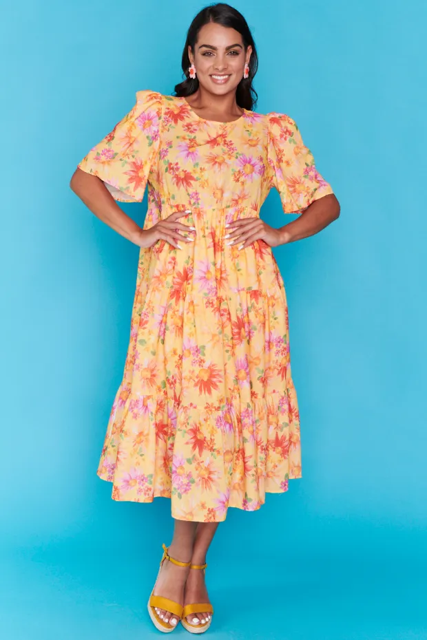 Saturn Sunflower Haze Dress