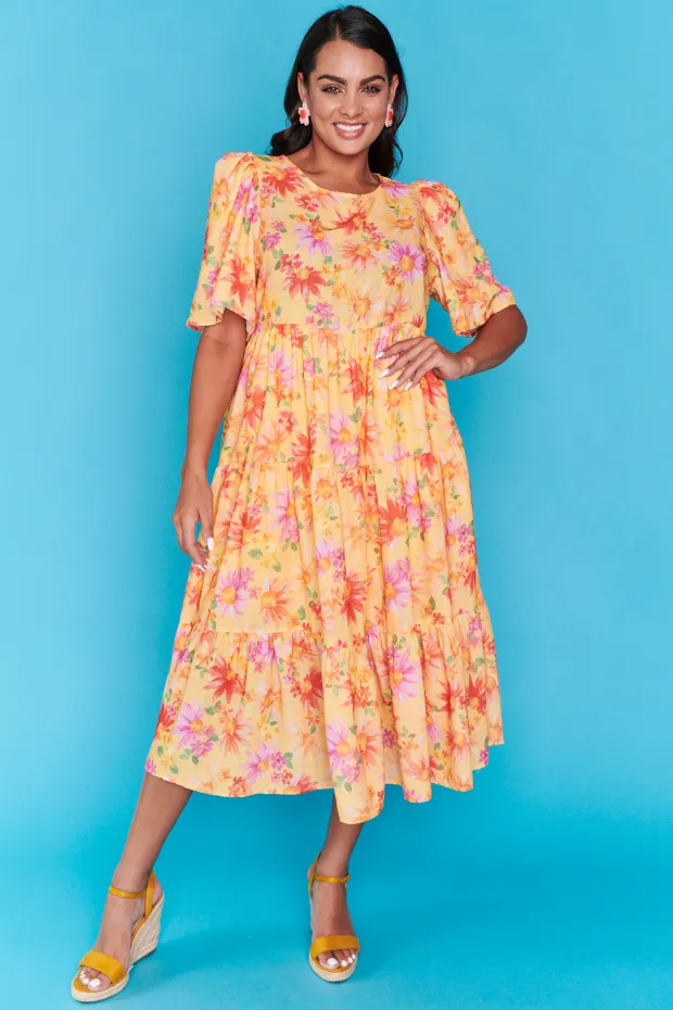 Saturn Sunflower Haze Dress