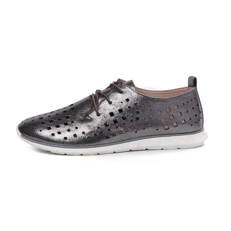 Women's Casual Breathable Lace-Up Oxfords